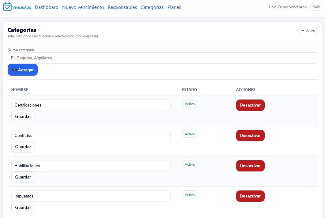 VencioApp - Captura 2